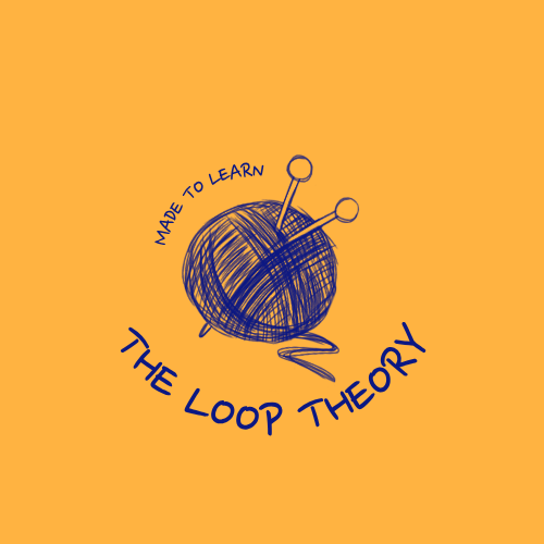 The Loop Theory logo — yarn ball with knitting needles